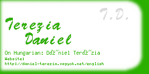 terezia daniel business card